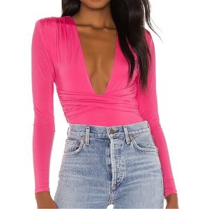 Lovers and friends Anya hot pink bodysuit